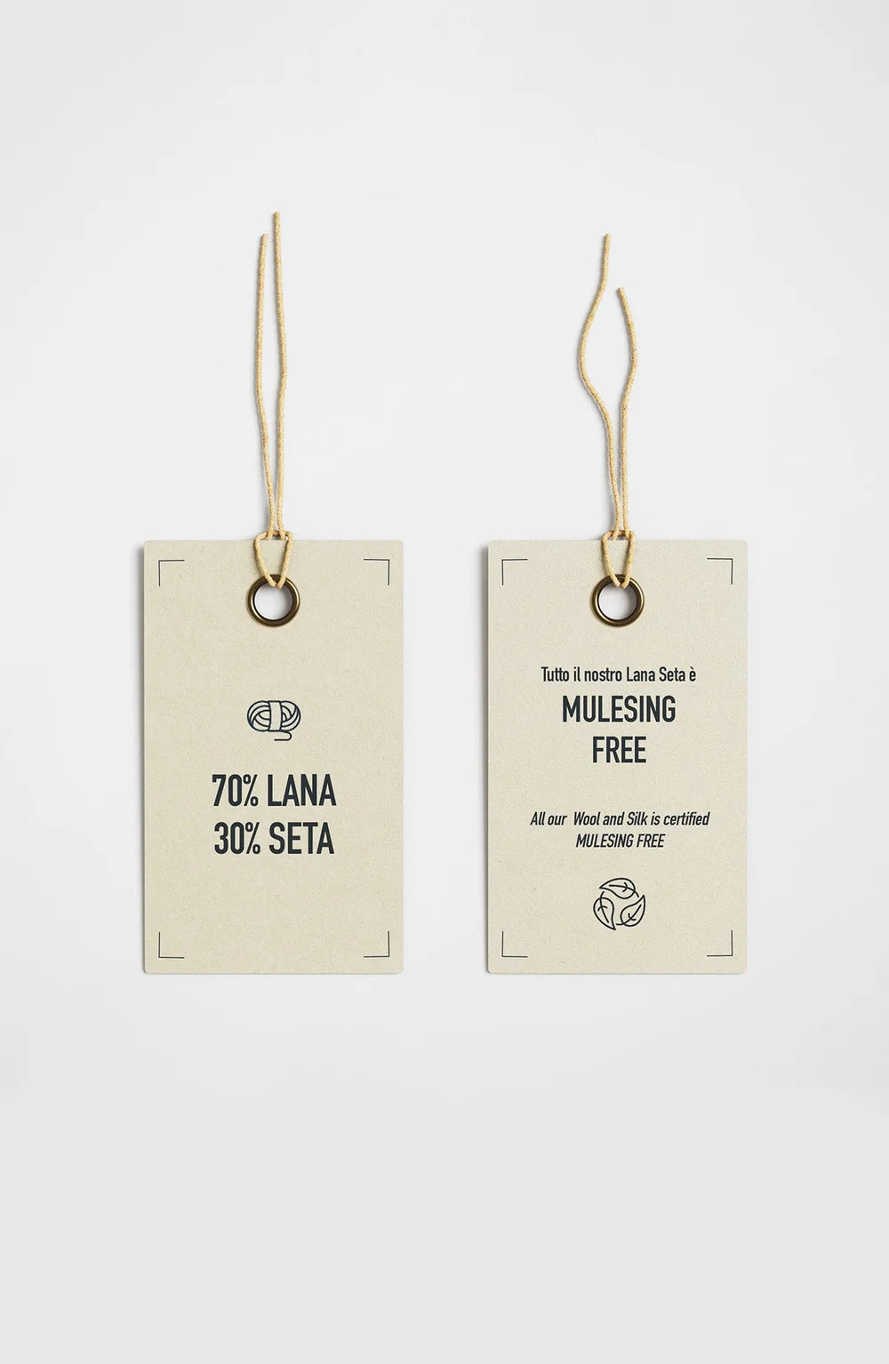 Oscalito ull og silke genser v-hals blonde champagne