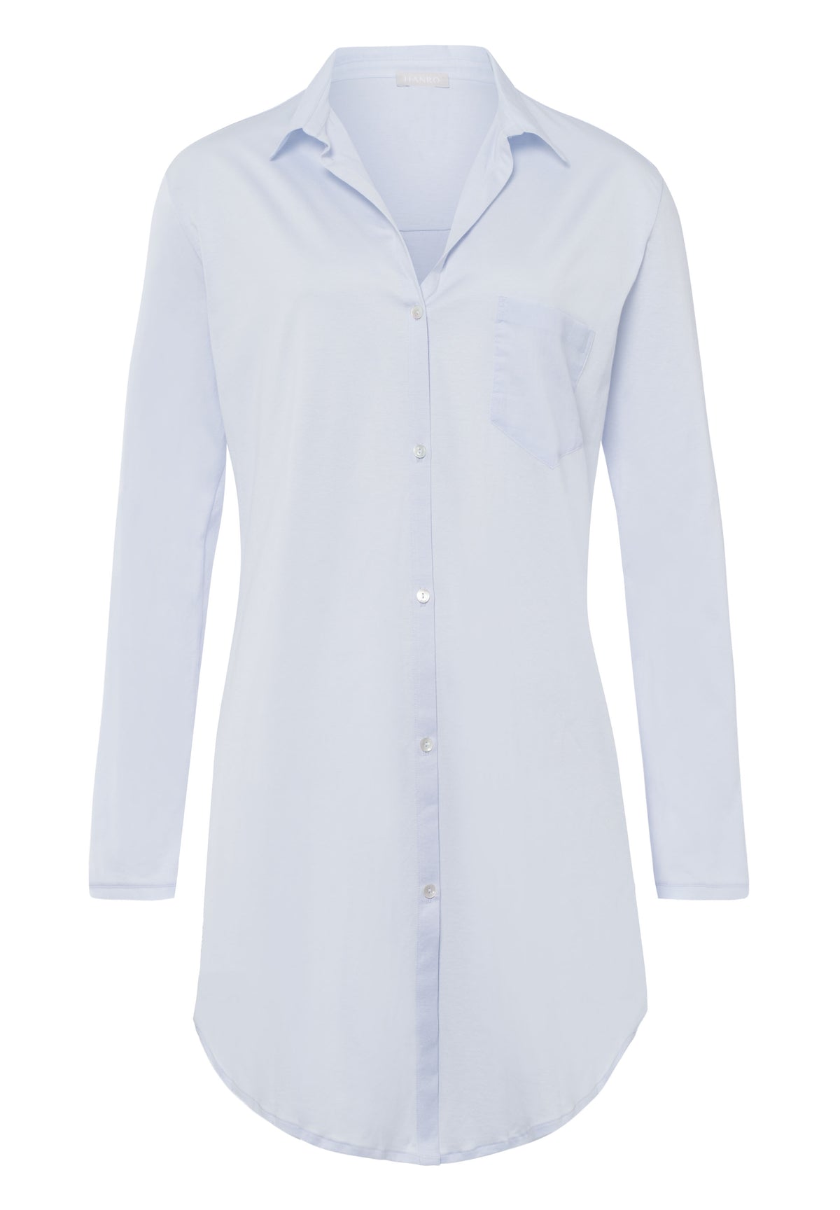 Hanro cotton de luxe nattskjorte blue glow