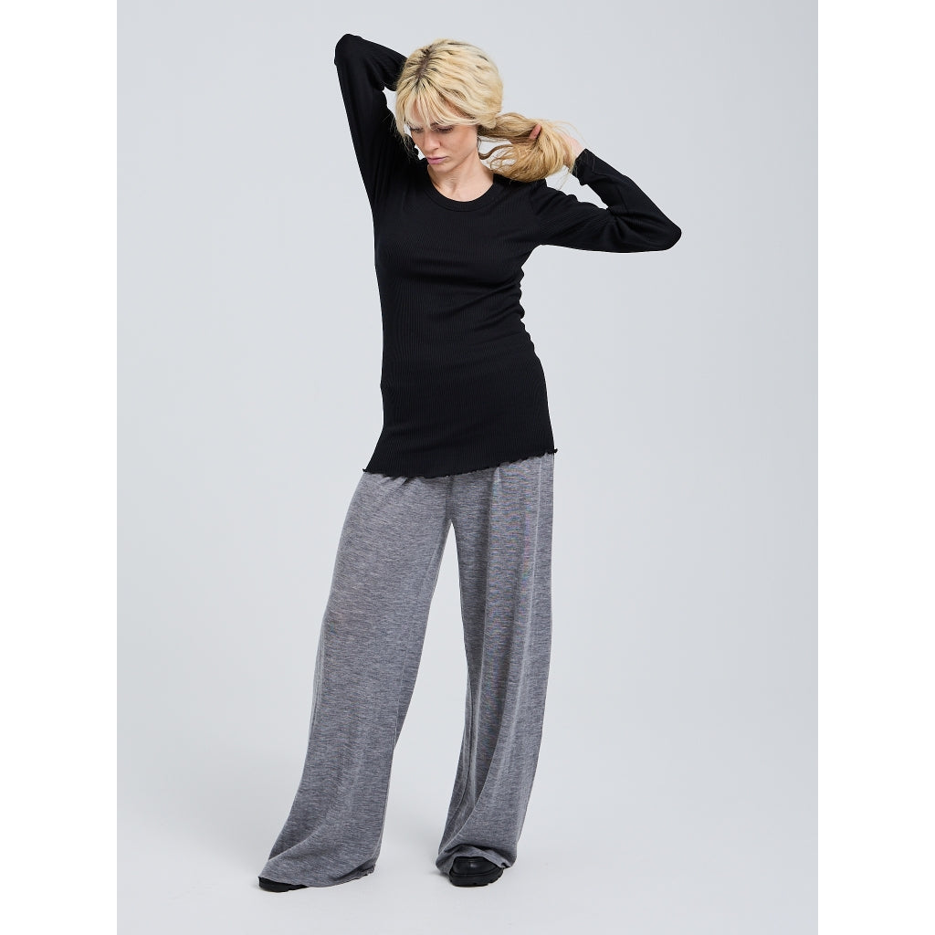 Seamless Basic genser 100% silke lang erm sort