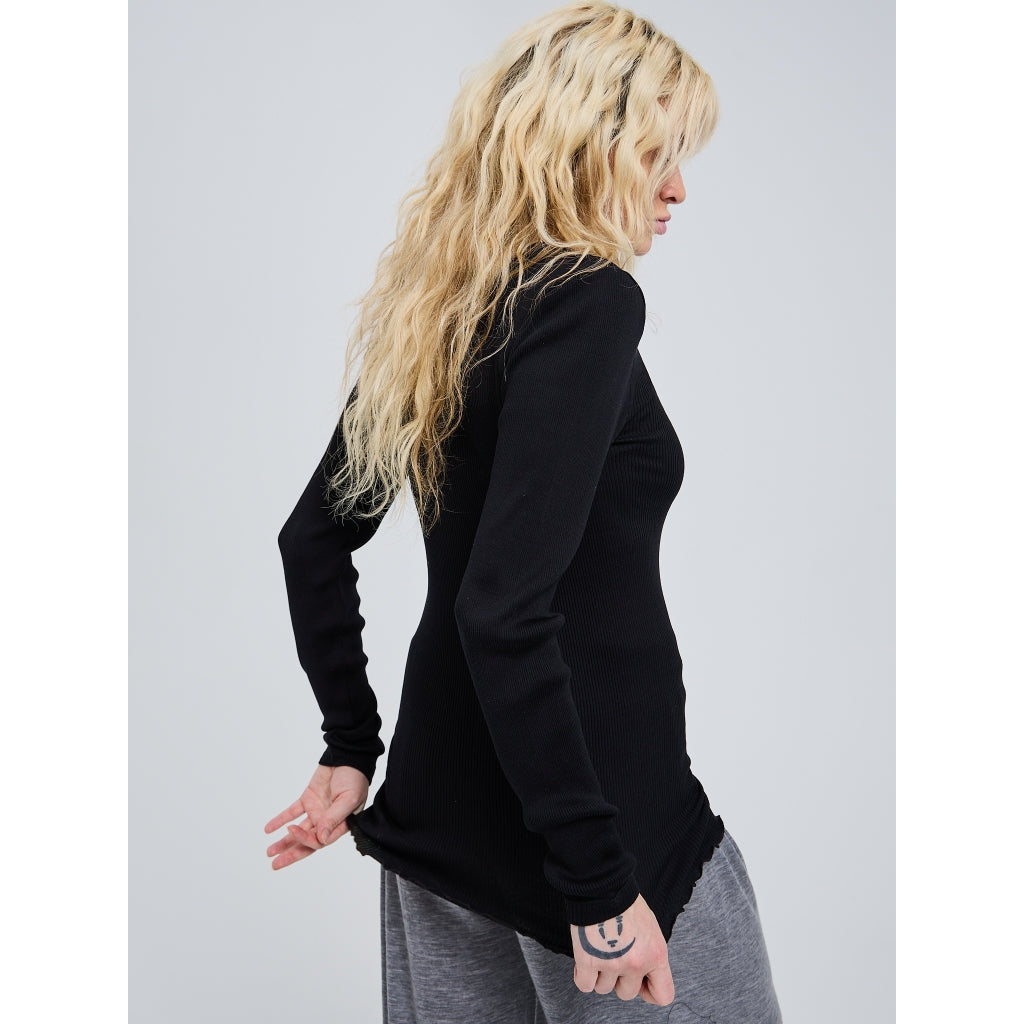 Seamless Basic genser 100% silke lang erm sort